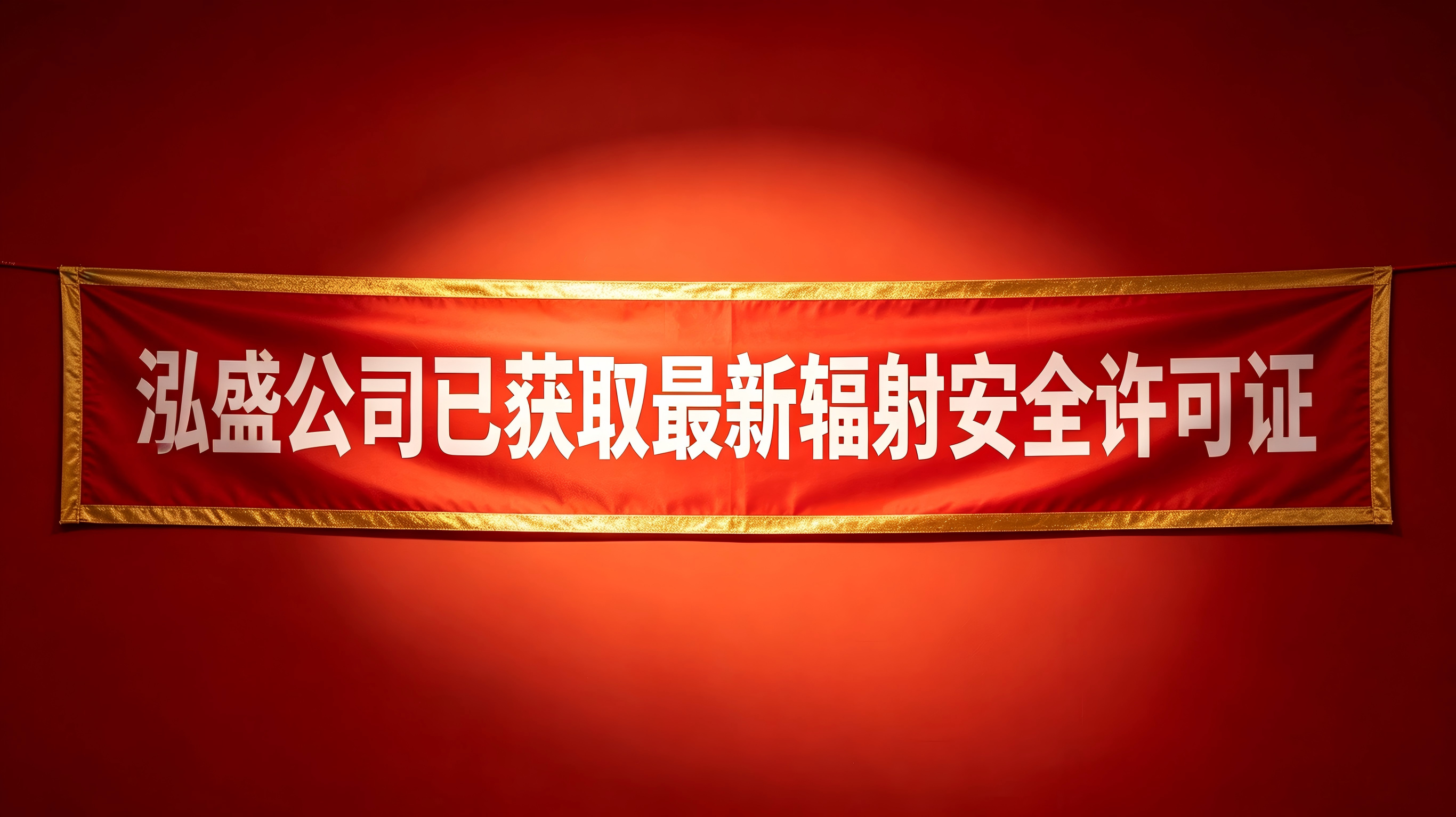 泓盛仪器最新辐射安全许可证已经颁发
